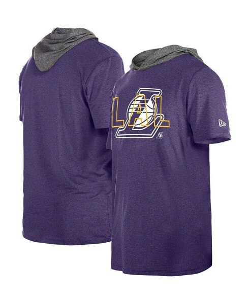 Men's Purple Los Angeles Lakers Active Hoodie T-shirt