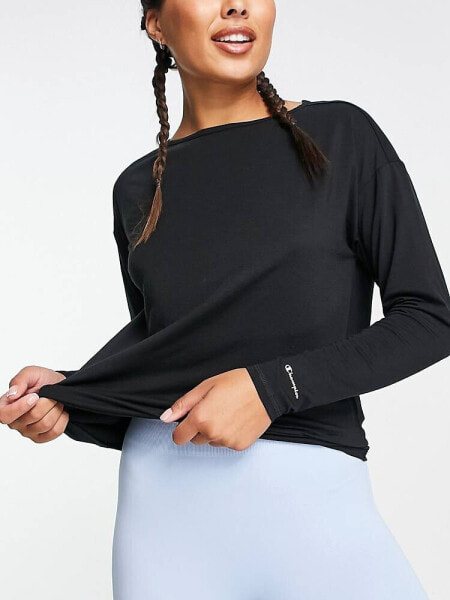 Champion Training long sleeve top in black