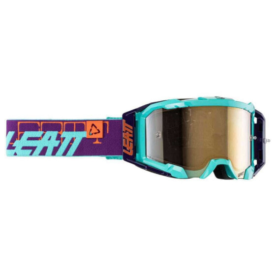 LEATT Velocity 5.5 Iriz off-road goggles with roll-off system