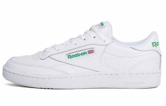 Кроссовки мужские Reebok Club C 85 (AR0456) бело-зеленые