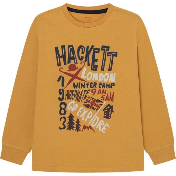 Футболка с длинным рукавом Hackett Graphic - спорт, мужская одежда, футболки и майки.