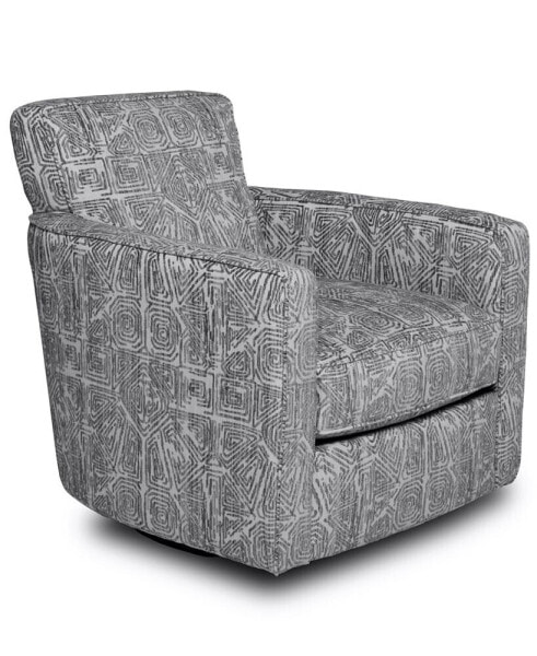 CLOSEOUT! Jordani 33" Fabric Swivel Accent Chair, Created for Macy's