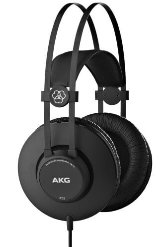AKG Acoustics K52 - Kopfhörer - Kopfband - Bühne/Studio - Schwarz - 2,5 m - Verkabelt