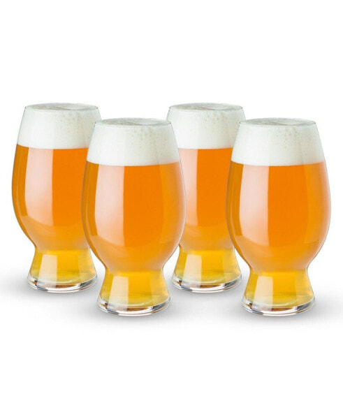 Craft Beer Wheat Beer Glasses, Set of 4, 26.5 Oz