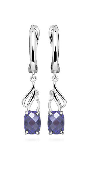 Charming silver earrings with zircons SVLE0645SH8F100