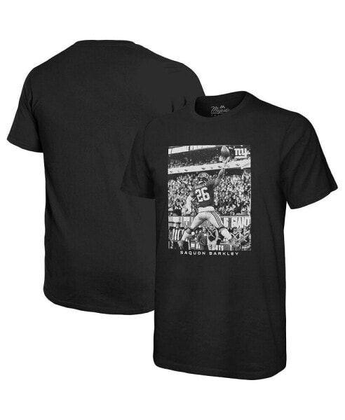 Men's Threads Saquon Barkley Black New York Giants Oversized Player Image T-shirt