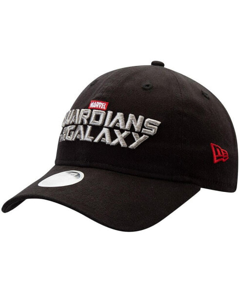 Women's Black Guardians of the Galaxy Wordmark 9TWENTY Adjustable Hat