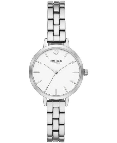 Women's Metro Three-Hand Silver-Tone Stainless Steel Watch 30mm, KSW9001