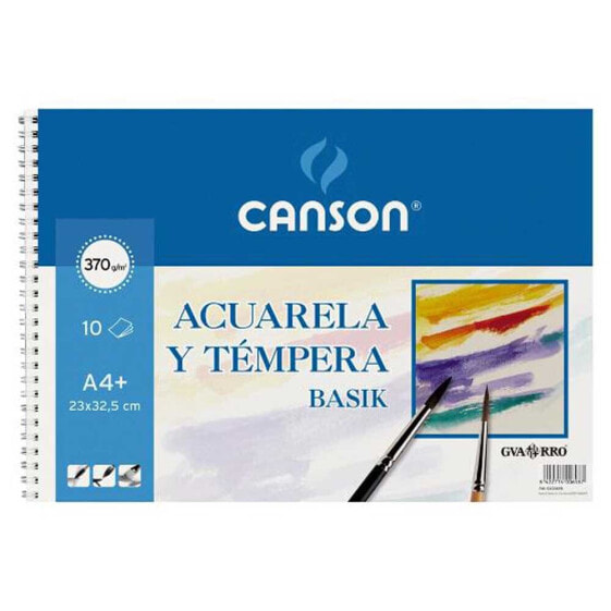 Блокнот для акварели Canson Watercolor Drawing Pad DIN A3 Spiral 325x46 см 10 листов 370 гр