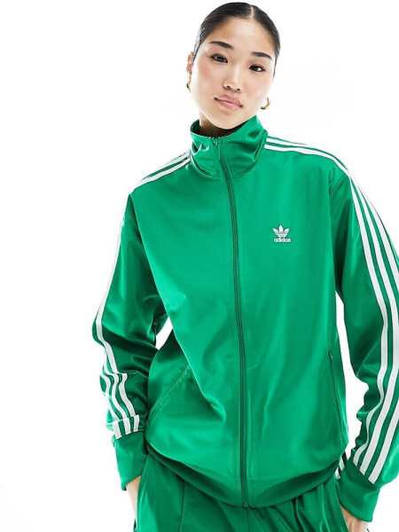 adidas Originals firebird track jacket in green