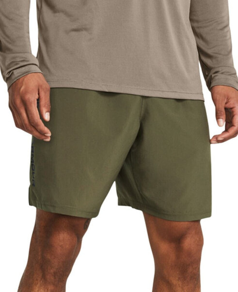 Men's Moisture-Wicking Logo-Print 8-1/4" Tech Shorts