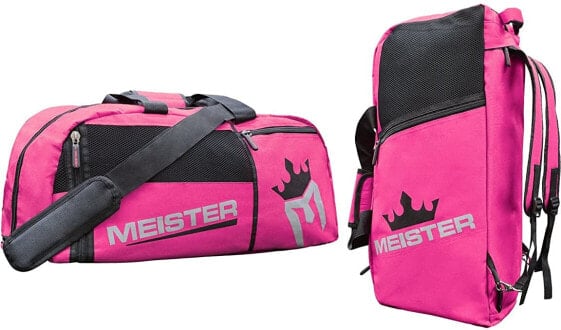 Мужская спортивная сумка черная текстильная средняя для тренировки с ручками через плечо Meister Vented Convertible Duffel/Backpack Gym Bag - Ideal Carry-On