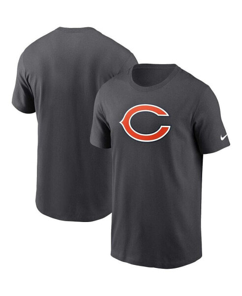 Men's Anthracite Chicago Bears Logo Essential T-shirt
