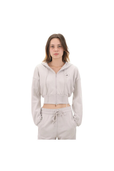 IT8268-K adidas By Stella Mccartney Cropped Kadın Ceket Beyaz