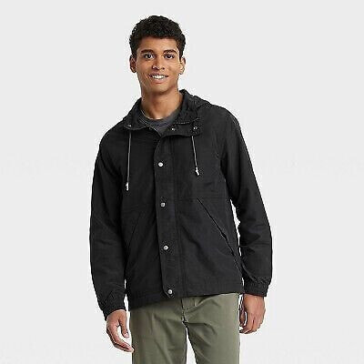 Men's Elevated Rain Coat - Goodfellow & Co Black S