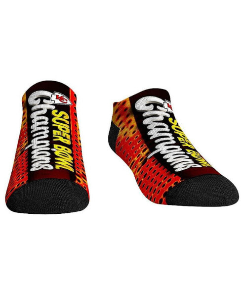 Men's and Women's Socks Kansas City Chiefs Super Bowl LVIII Champions Neon Lights Low-Cut Socks