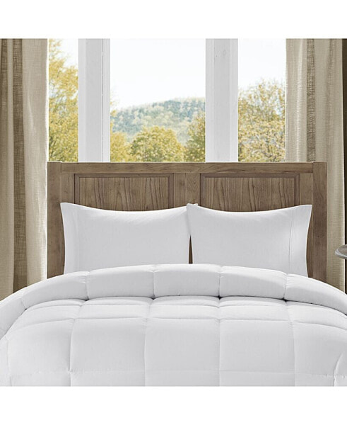 Winfield 300 Thread Count Cotton Percale Luxury Down Alternative Comforter, Full/Queen