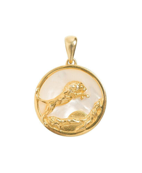 Leo, Gold Zodiac Pendant