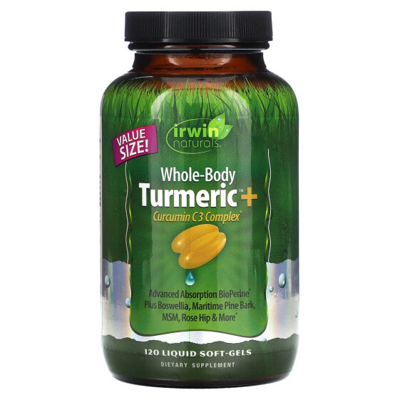 Whole-Body Turmeric + Curcumin C3 Complex, 120 Liquid Soft-Gels