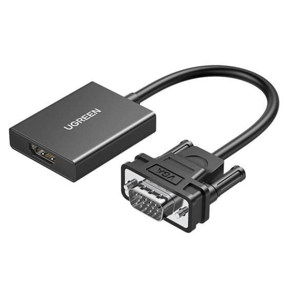 Переходник UGreen VGA-HDMI CM513 0.15м черный