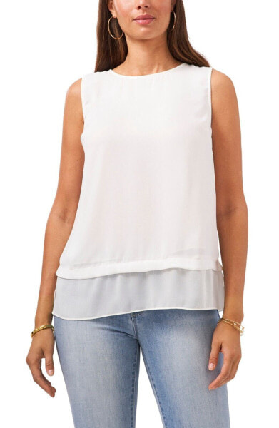 Топ Vince Camuto Layered Hem New Ivory L