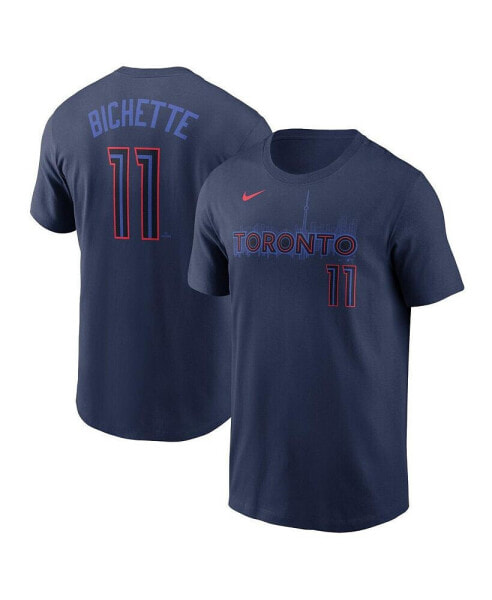 Men's Bo Bichette Navy Toronto Blue Jays 2024 City Connect Name Number T-Shirt