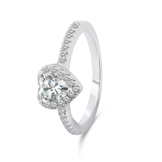 Romantic silver ring Heart RI047W