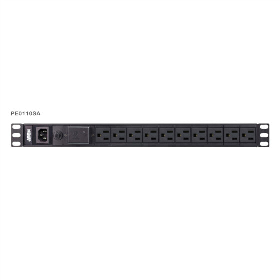 ATEN PE0110SG - Basic - 1U - Black - 10 AC outlet(s) - C13 coupler - IEC 320