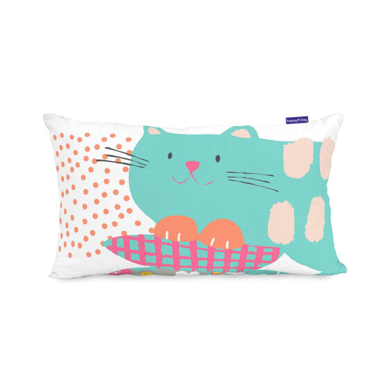 Чехол для подушки HappyFriday Moshi Moshi Cat & Mouse Разноцветный 50 x 30 cm