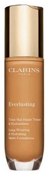 Langanhaltende feuchtigkeitsspendende Foundation - Clarins Everlasting Long-Wearing And Hydrating Matte Foundation 115C - Cognac