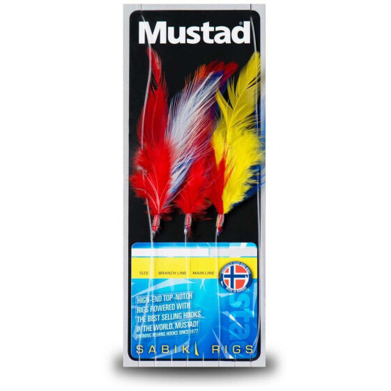 MUSTAD CL-RIG31 Coloured Feather Trace sabiki rig