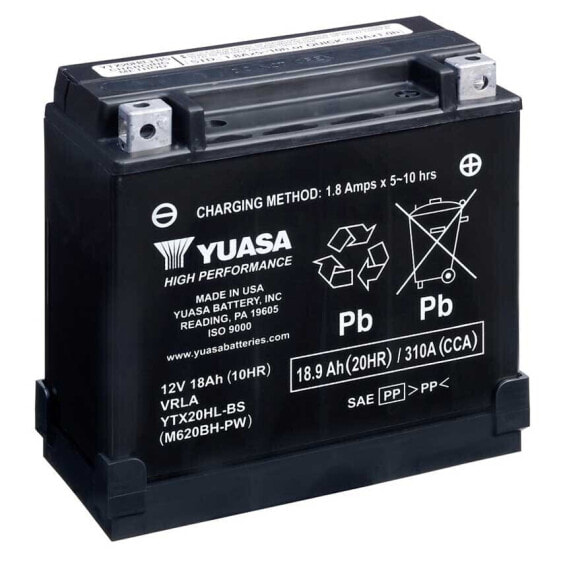 YUASA BATTERY YTX20HL-BS-PW 18.9Ah 12V Battery