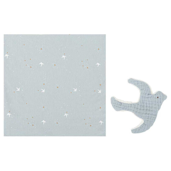 BIMBIDREAMS Spring Jersey Bamboo Muslin 115x115 Cm + Doudou 38x38 Cm