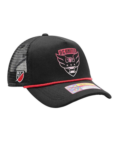 Men's Black D.C. United Atmosphere Trucker Adjustable Hat