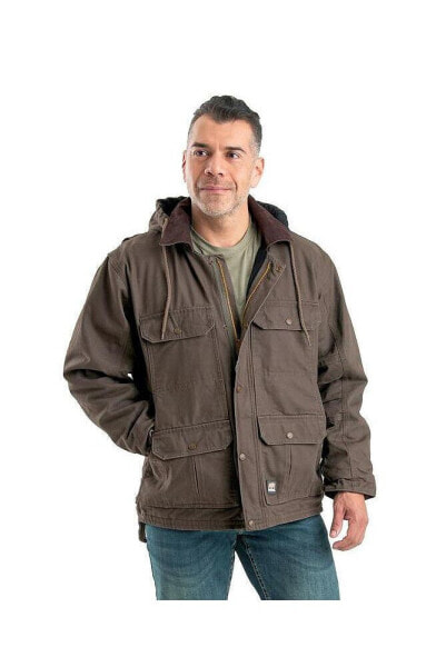 Men's Heartland Washed Duck Zip-Off Hooded Coat