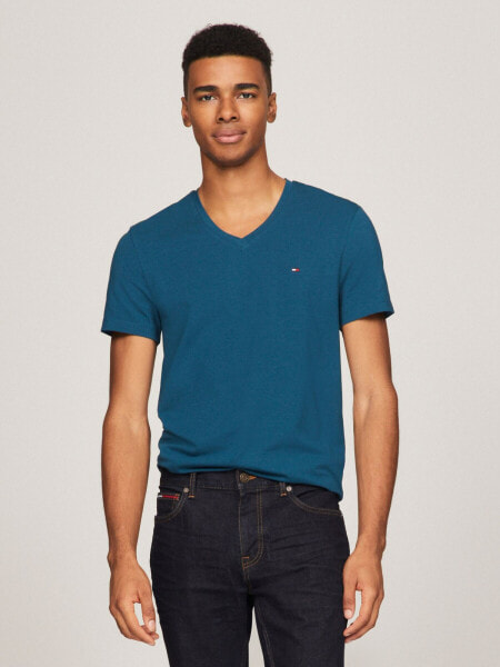 Slim Fit Solid V-Neck T-Shirt