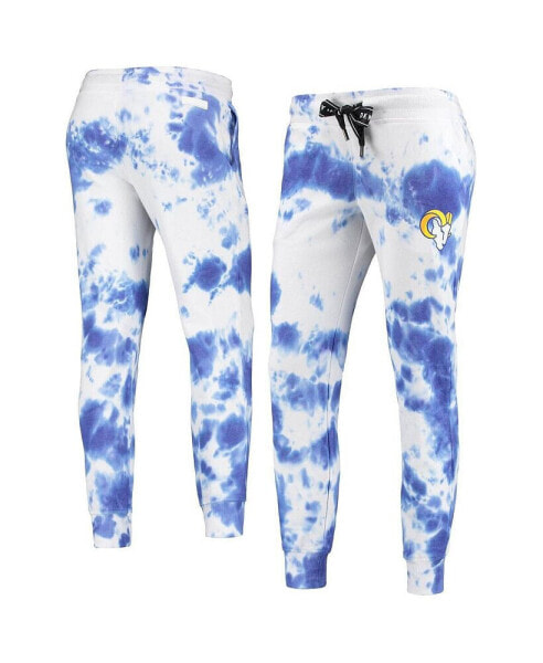 Спортивные брюки DKNY белые и синие с принтом Melody Los Angeles Rams