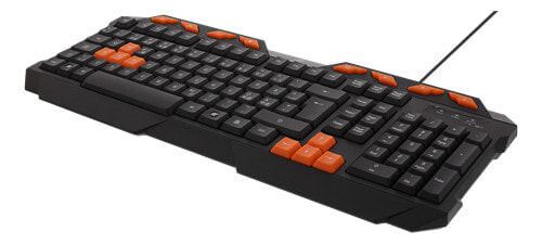 Deltaco GAM-024 - Tastatur - USB - GB - Schwarz - Keyboard - Black