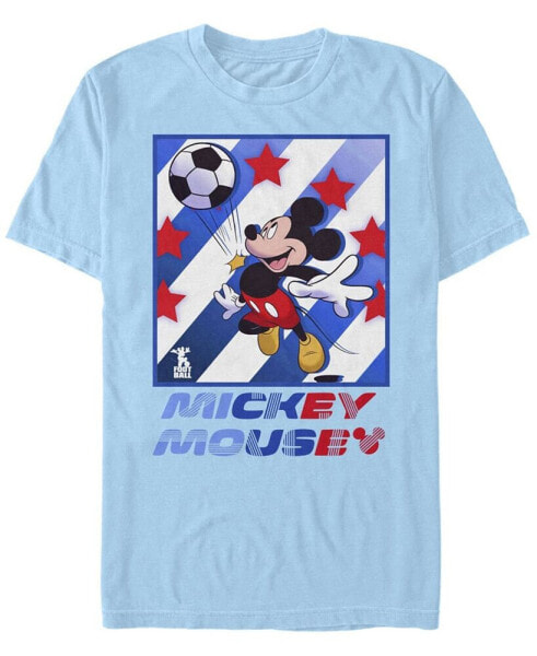 Men's Mickey Football Star Short Sleeve Crew T-shirt