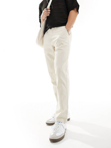 Jack & Jones slim chino in off white