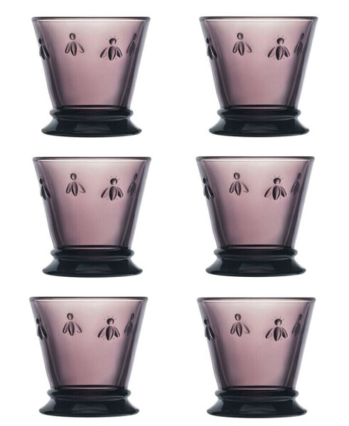 Napoleon Bee Aubergine 6-Piece Tumbler Set, 10 oz