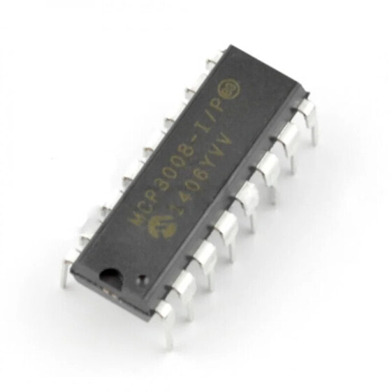 Конвертер АЦП MCP3008 Microchip - 10-битный 8-канальный DIP