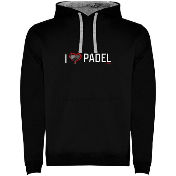 KRUSKIS I Love Padel Bicolor hoodie