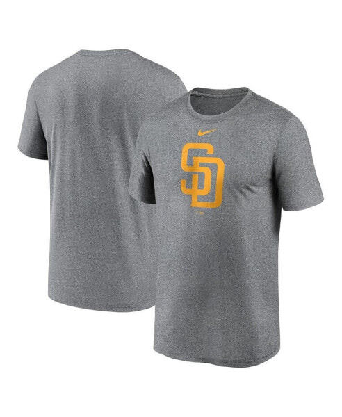 Men's Heather Charcoal San Diego Padres New Legend Logo T-shirt