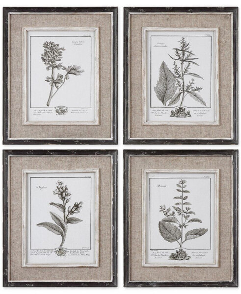 Casual Gray Study Wall Art I, II, III, IV, Set of 4