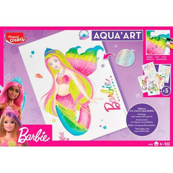 Рисунки для рисования Maped Aqua'Art Barbie