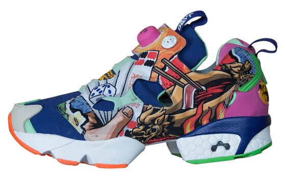 DEAL x NSC x Reebok Instapump Fury 蜀都 蓝黄色 运动鞋 男女同款 / Кроссовки Reebok Instapump Fury FY5993