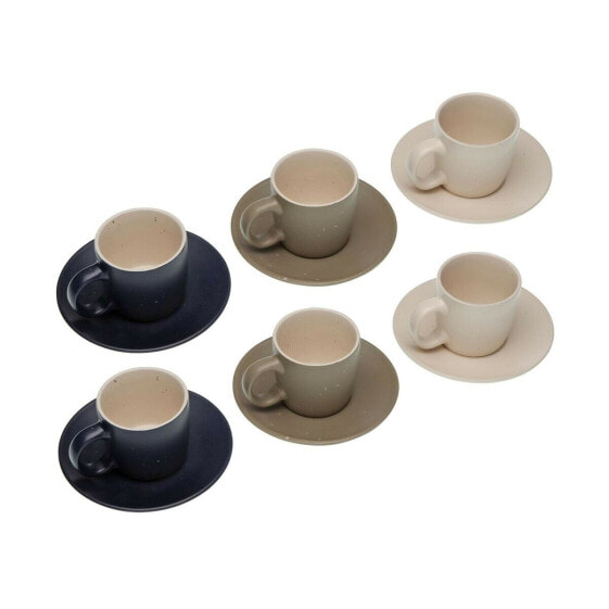Набор из 6 чайных чашек с блюдом Versa Tashi Керамический 8,3 x 7,8 x 8,3 см