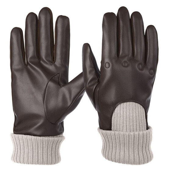 Men's Artificial Leather Driver Touchscreen Gloves