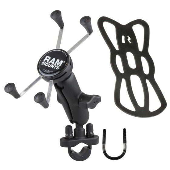 RAM MOUNTS Rail U-Bolt Mount X-Grip 5´´ Phablets Support